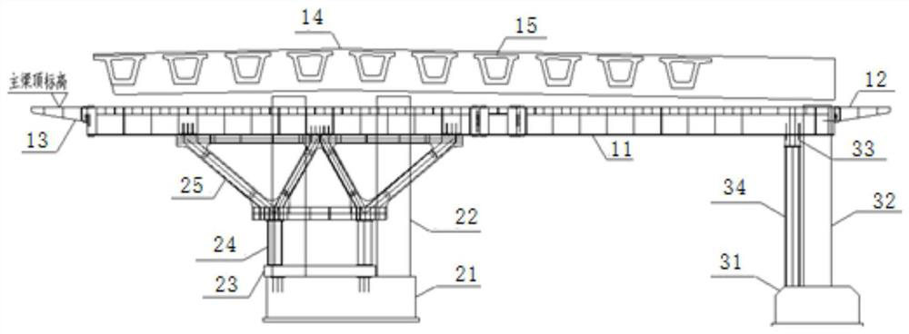 Construction method for dismantling temporary support system of prefabricated small box girder type concealed cover beam of road and bridge