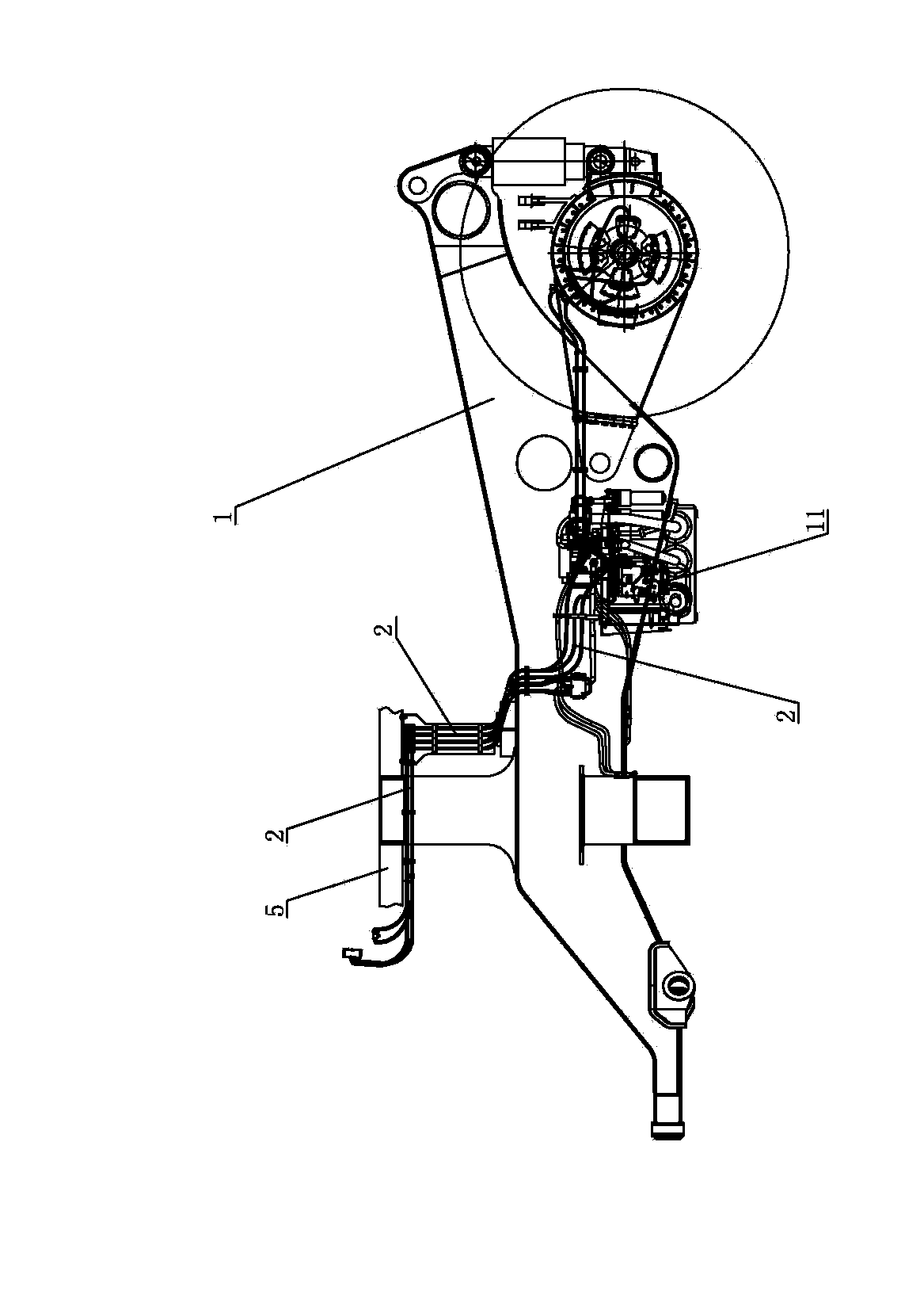 Dump truck assembling technology for electric wheel