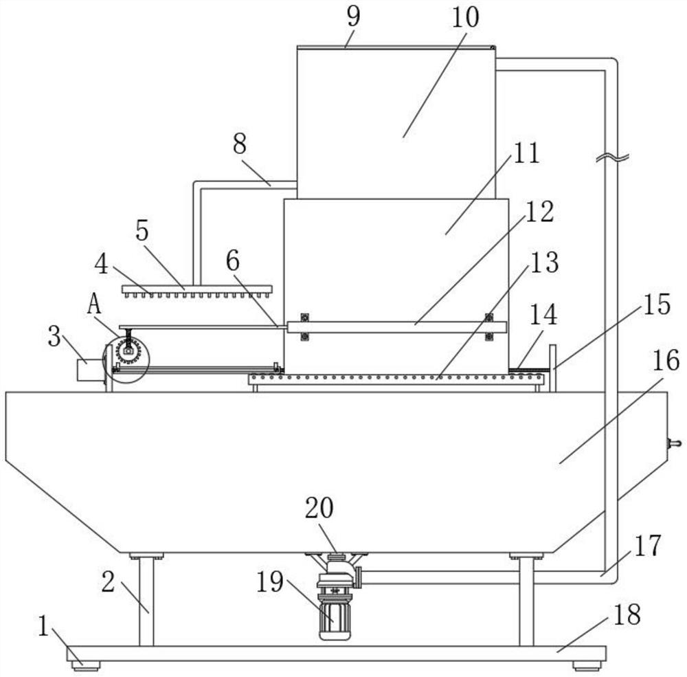 Sampling device facilitating foreign matter cleaning and disinfecting for pathology department