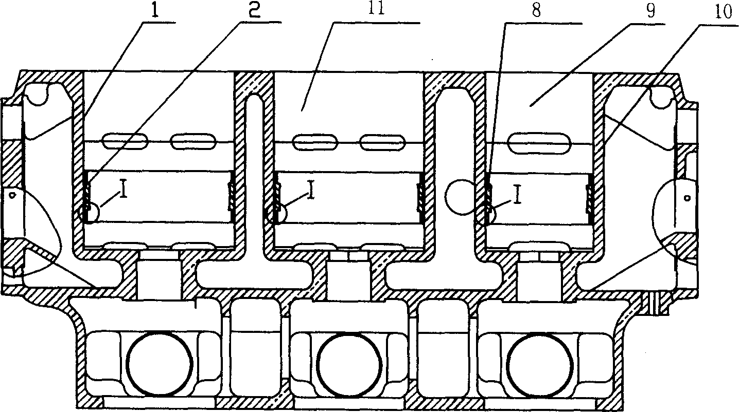 Labyrinth sealing structure of industrial labyrinth compressor