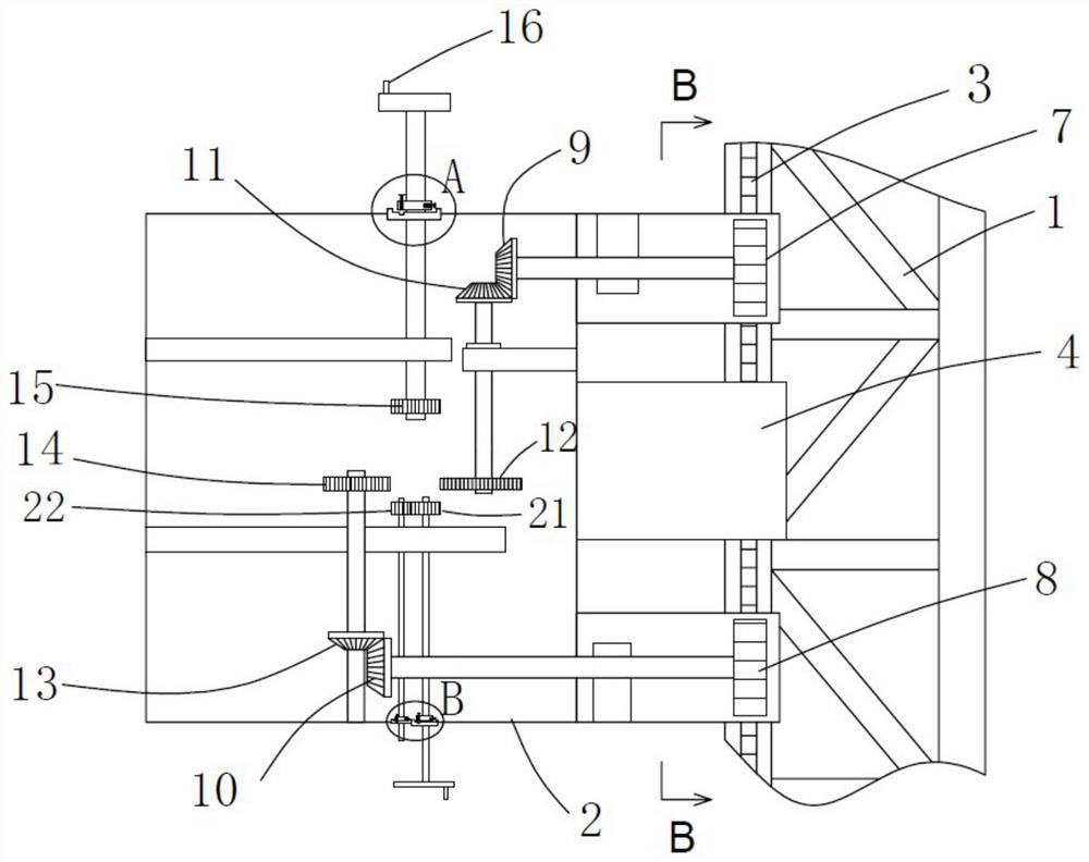 Machine position attachment device for integral climbing scaffold for prefabricated building construction