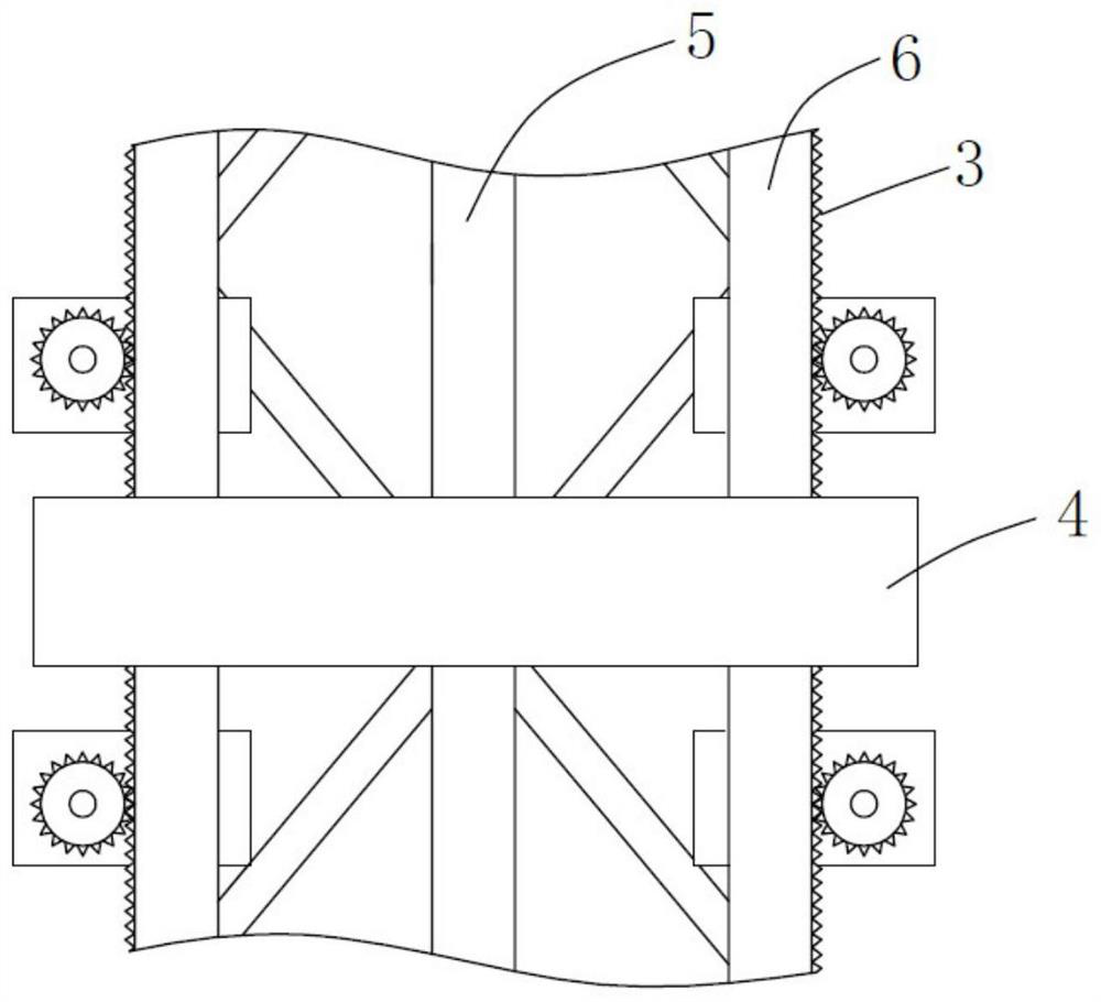 Machine position attachment device for integral climbing scaffold for prefabricated building construction