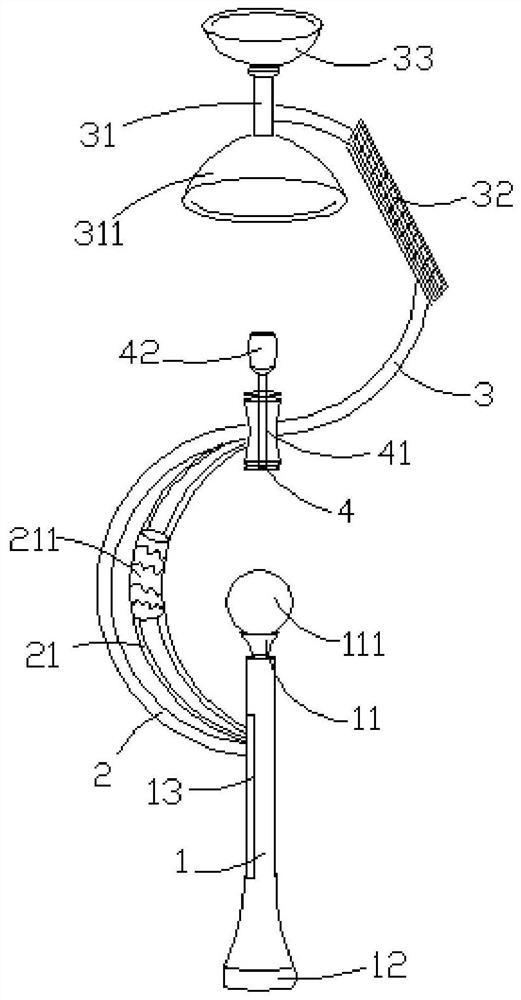 Novel garden street lamp with reflecting cover