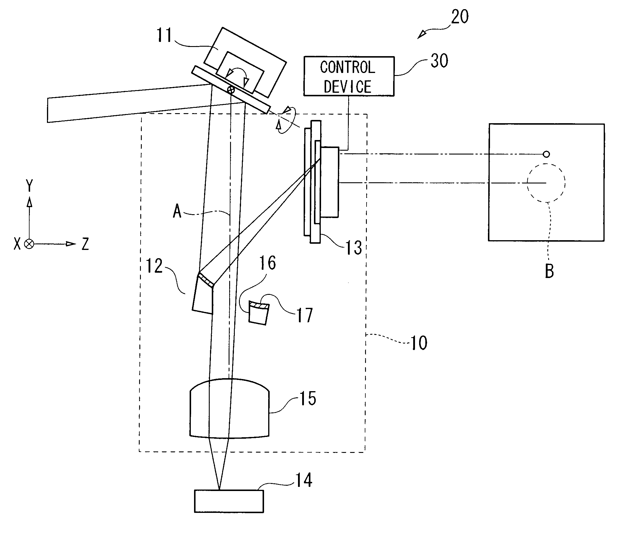 Optical detection device and optical device