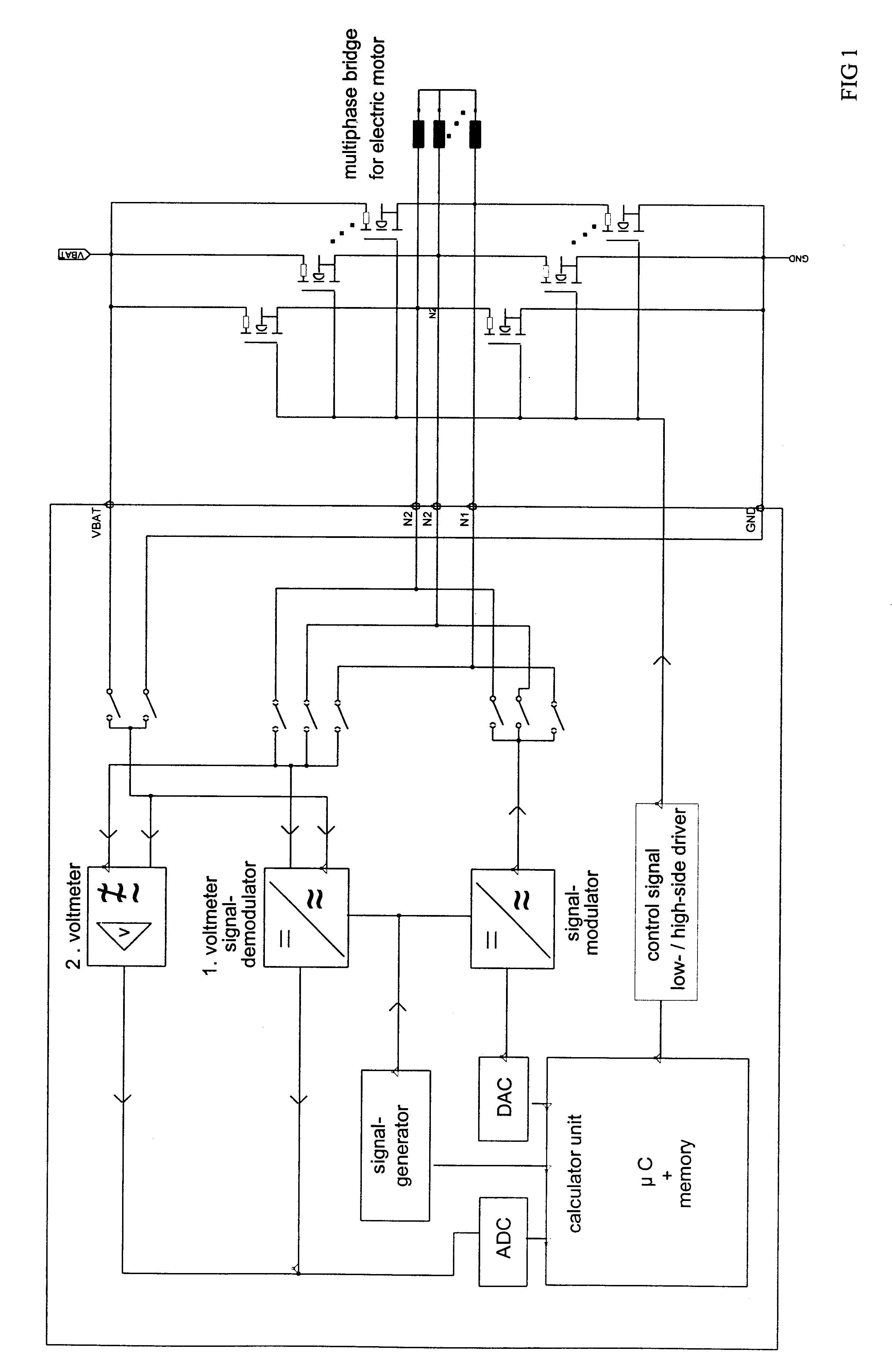 Circuit arrangement for monitoring an electronic switch controlling a load