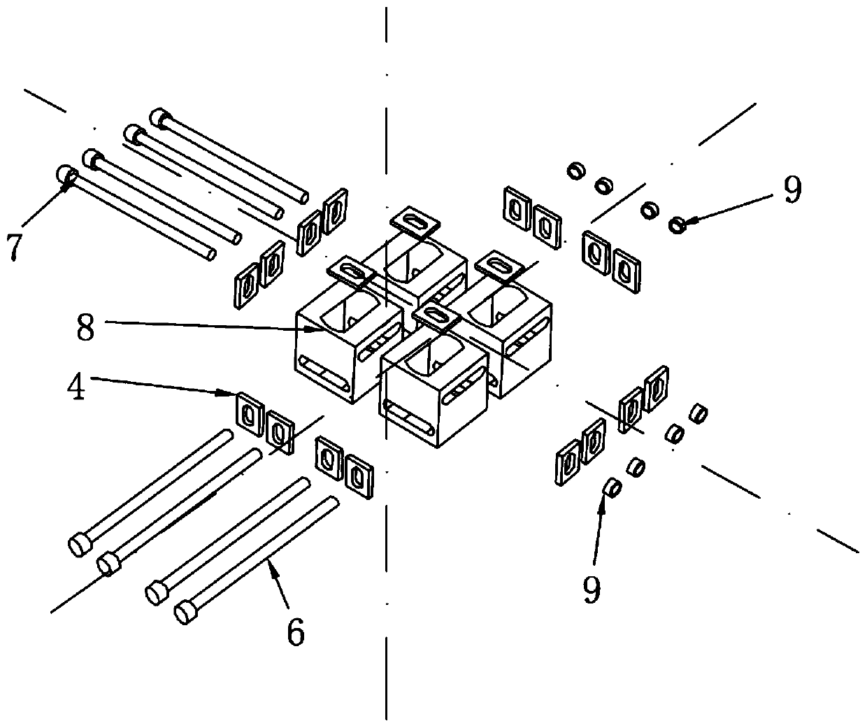 Multi-module structure and its connection method for 3D box-type assembled light steel structure