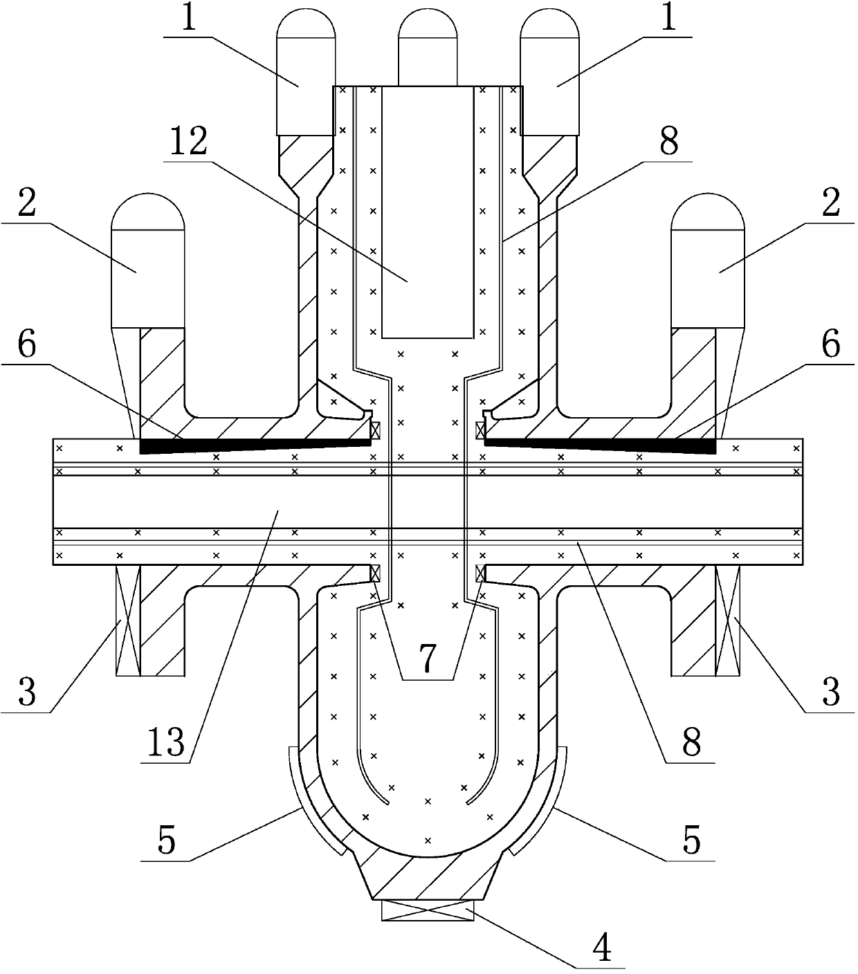 Method for casting valve body of flat gate valve