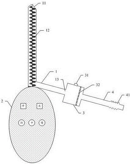 Automatic induced abortion device without uterus dilatation