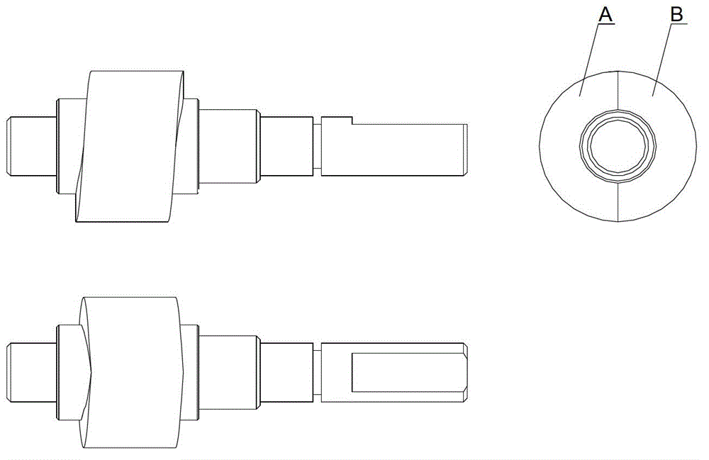 Axial double helicoid semi-automatic milling machine