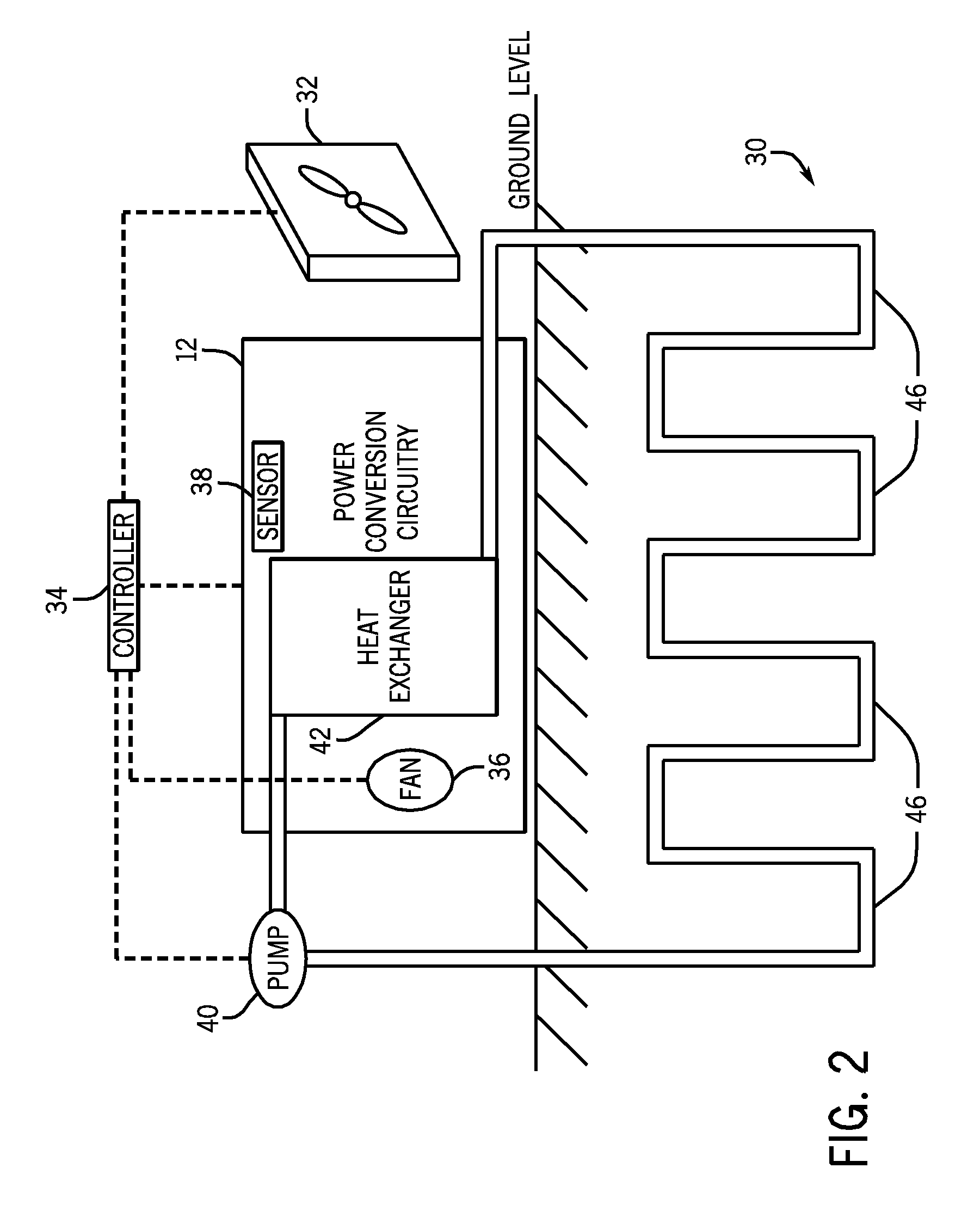Geothermally cooled power conversion system