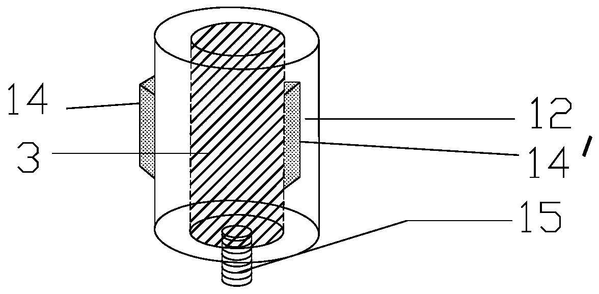 Triaxial test pressure chamber capable of simulating unloading and supporting of underground caverns and tunnel excavation