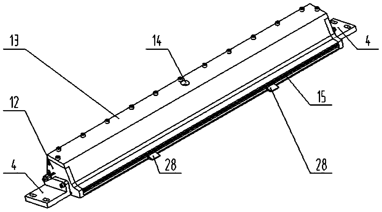 Width-adjustable casting mechanism for producing ionic membrane