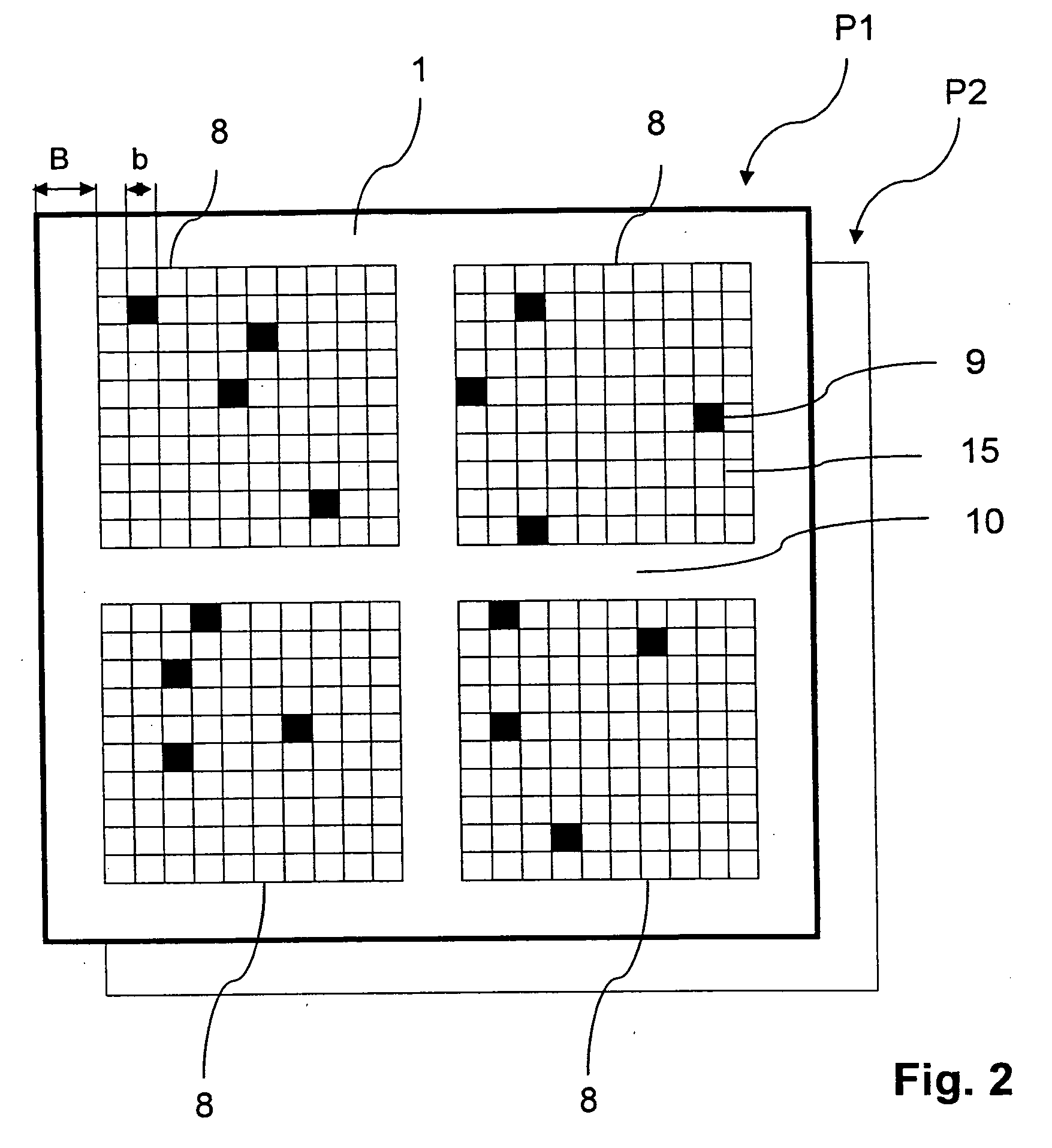 Method for operating an X-ray analysis apparatus with two-dimensional array detector and X-ray analysis apparatus for carrying out the method