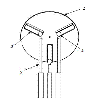 Three-rod solar tracker