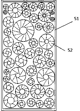 Spin exchange coupling based uniform distribution device for flue gas, equipment equipped with device and working method