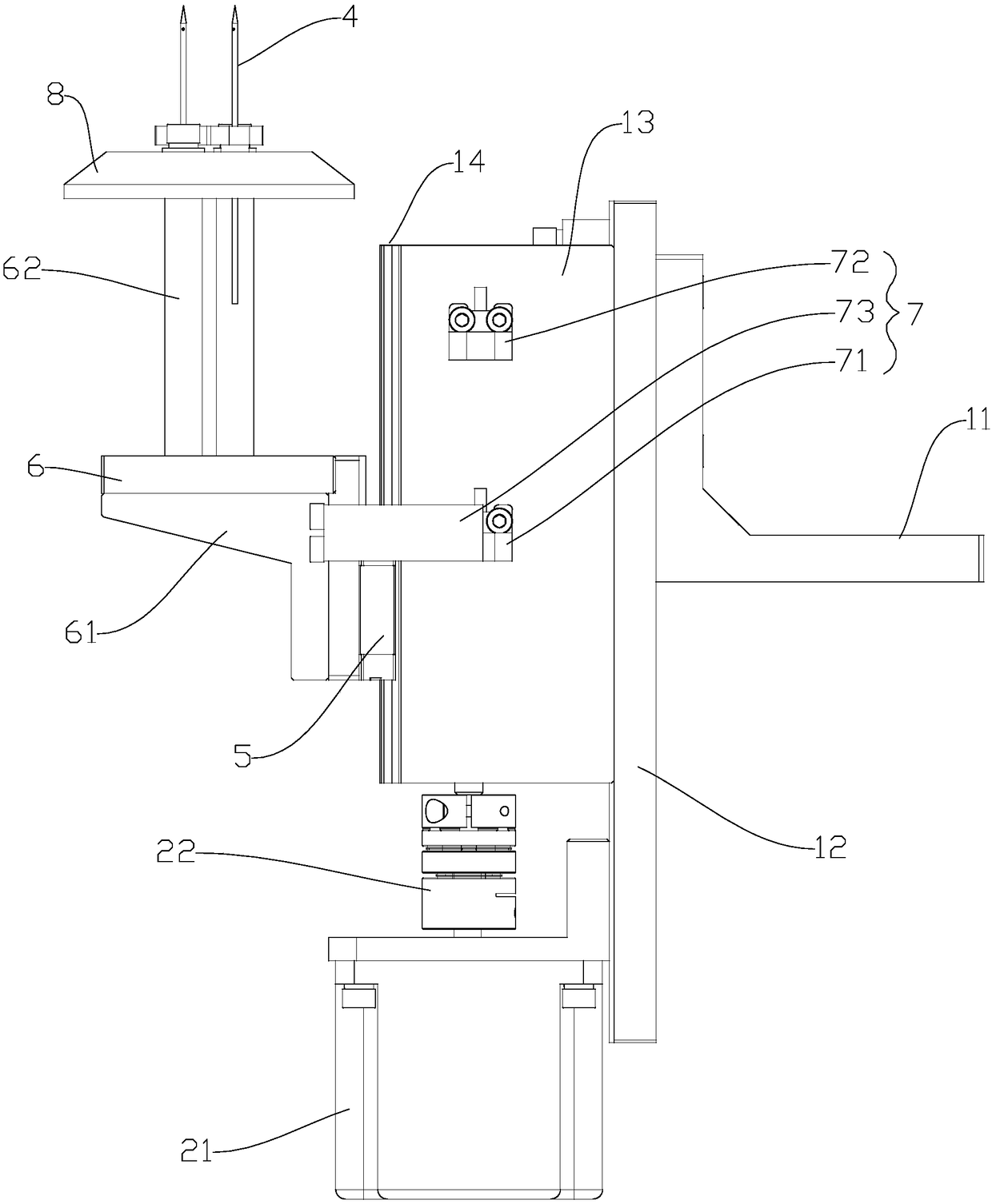 Sampling device and detection analyzer with same