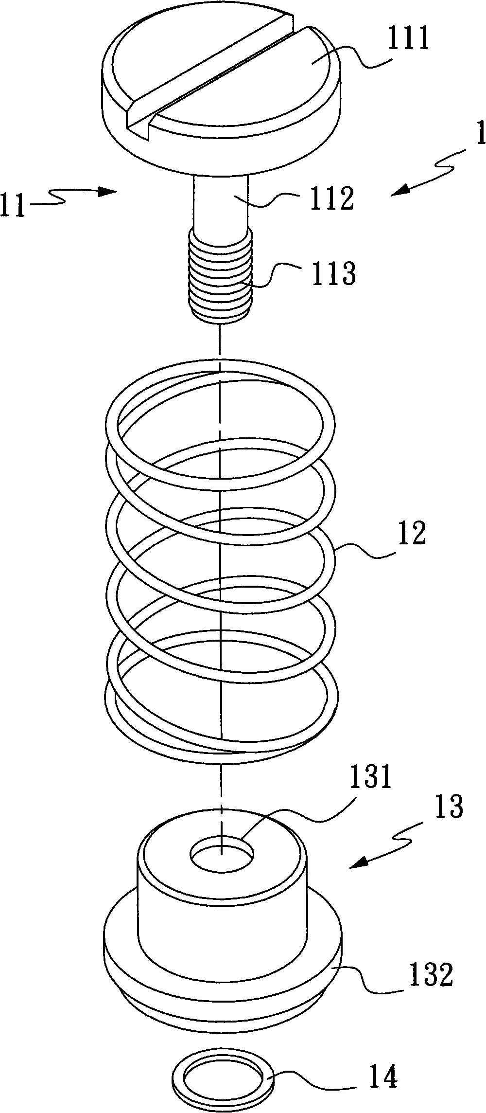 Method for assembling telescopic screw