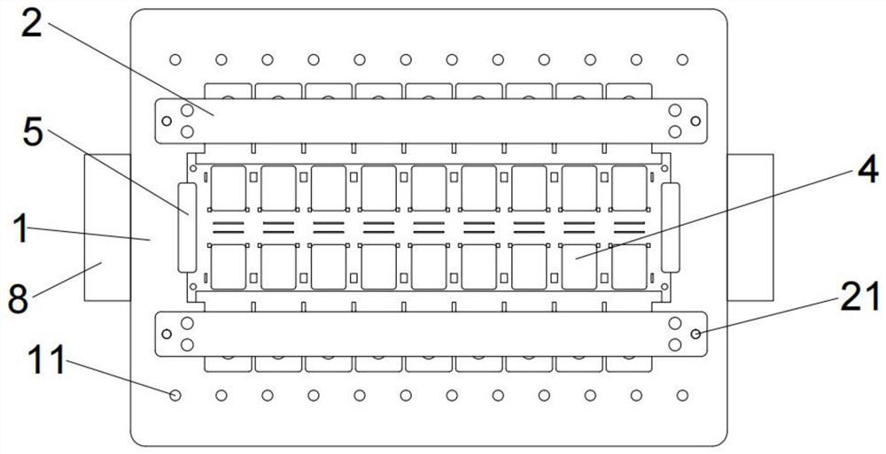 Universal furnace-passing jig of jointed board structure