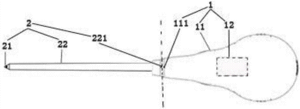 Discrete bioelectrical impedance identification device