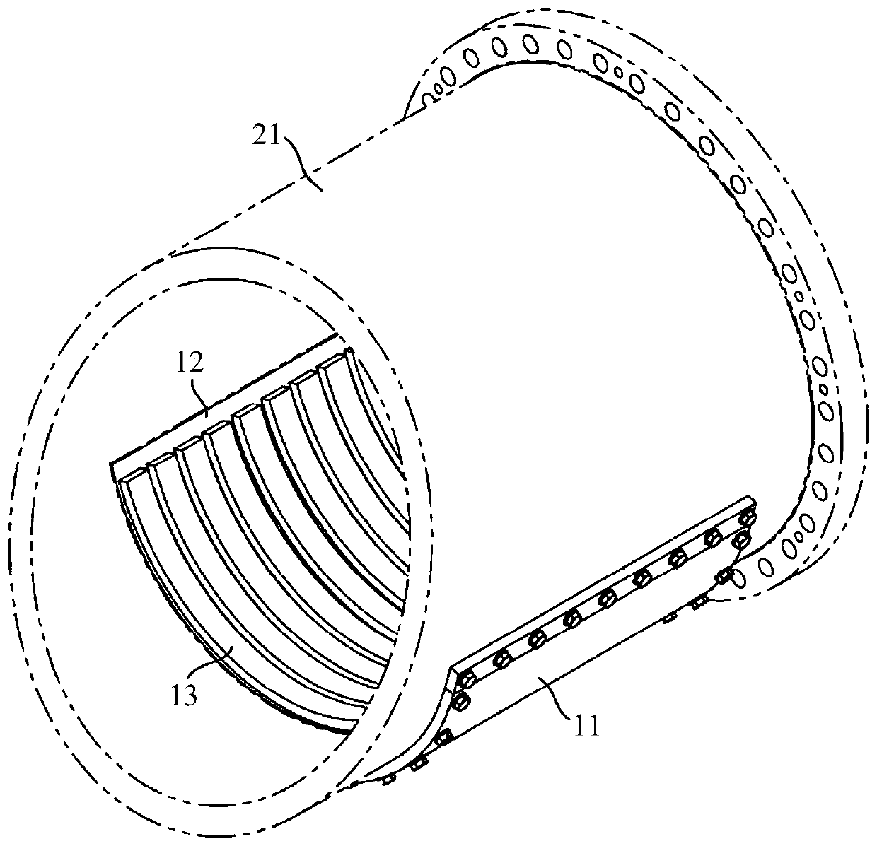 Wear-resisting device for screw conveyor and application method thereof