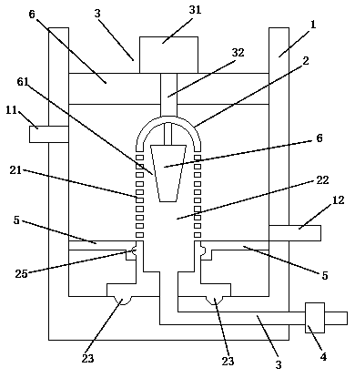 Impurity removal device for rapid flowing type heat shrinkage film production