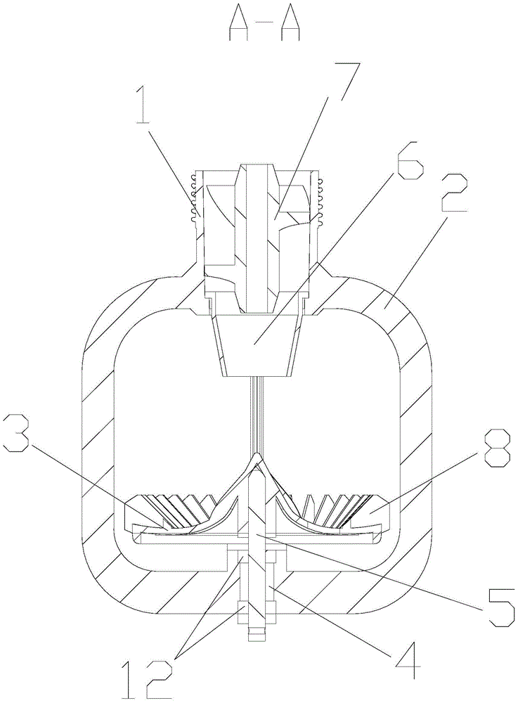 Energy-saving two-speed splash sprinkler