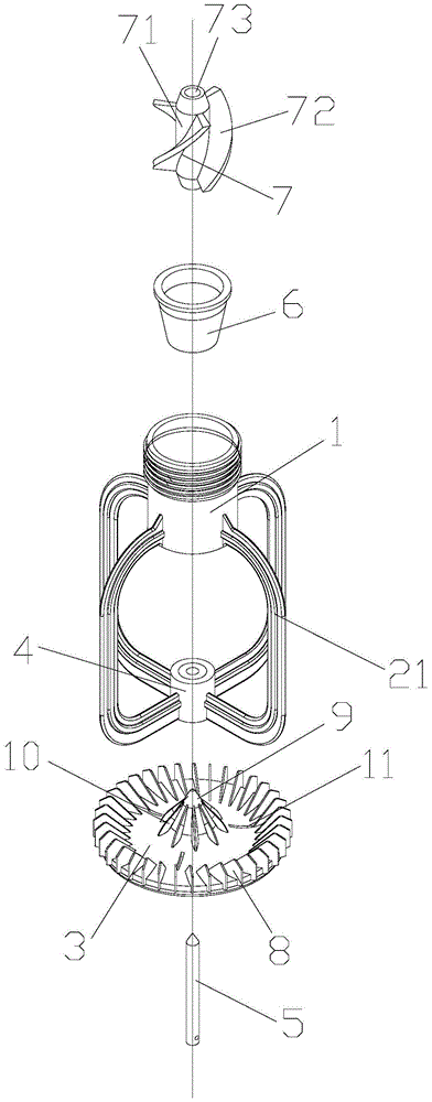 Energy-saving two-speed splash sprinkler