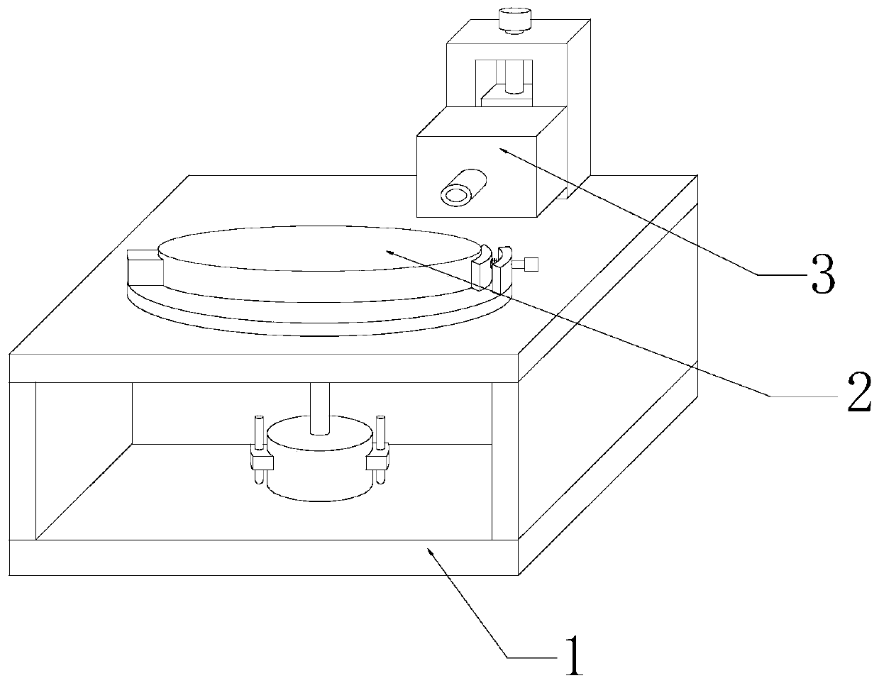 Processing device for ventilating groove of automobile hub die