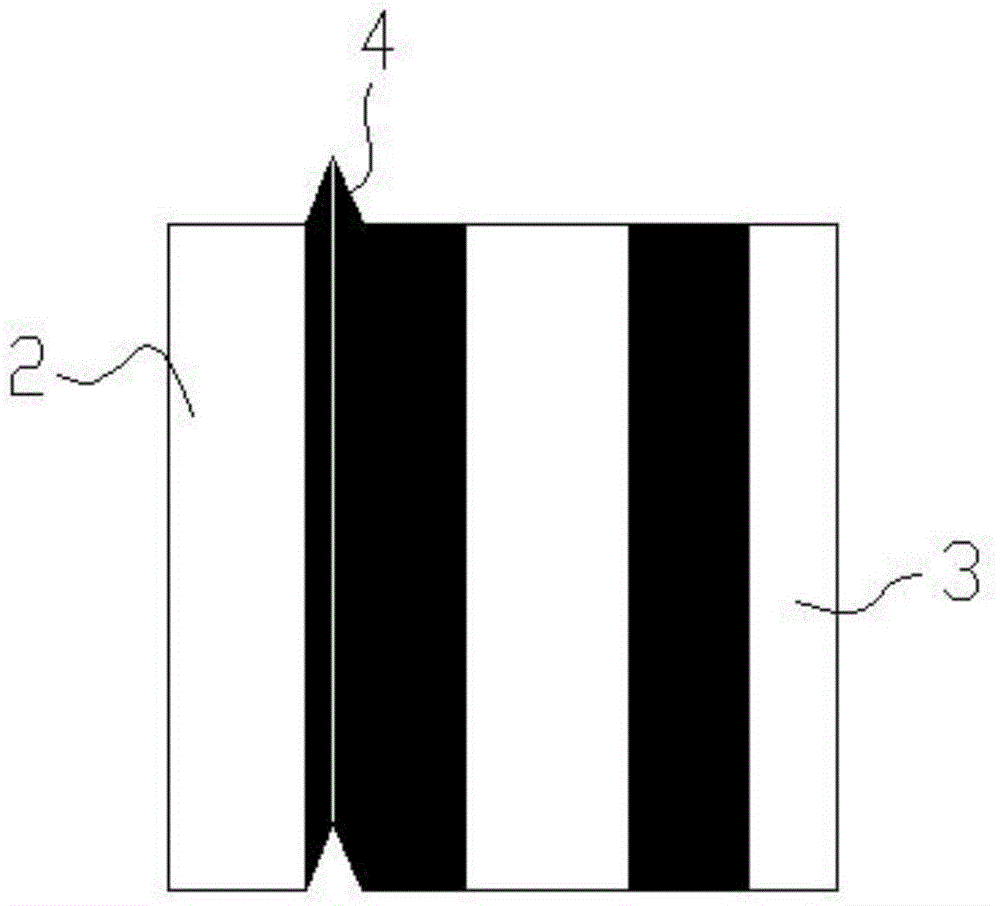 Double-side positioning splicing strip and double-side positioning connection method for material strip