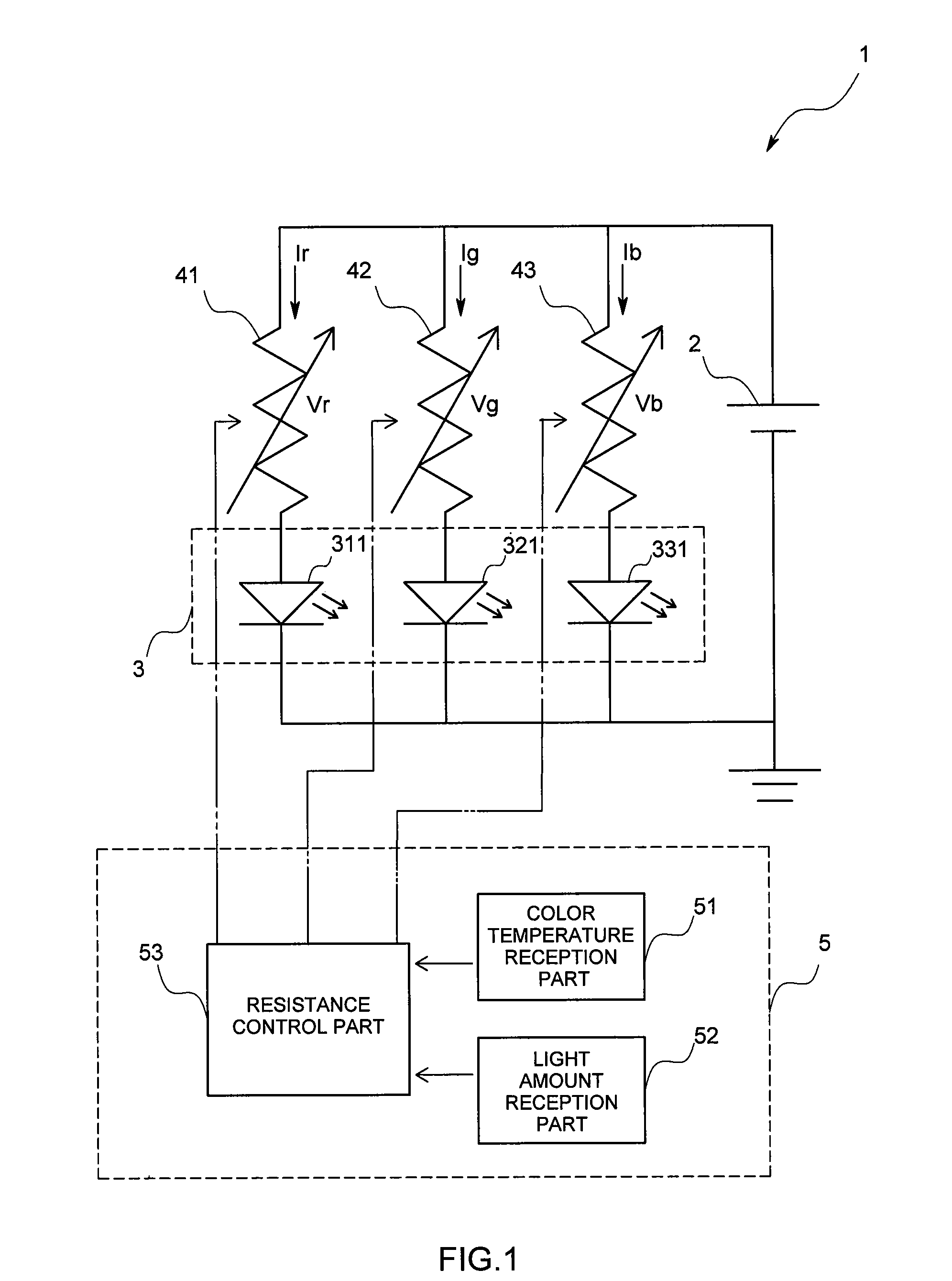 LED light emitting device