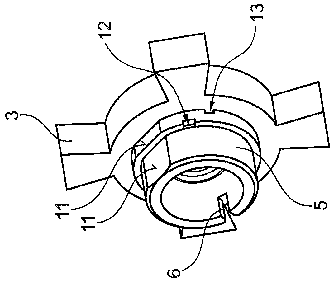 Camshaft adjuster having stator and rotor with spring receptacle concentric thereto