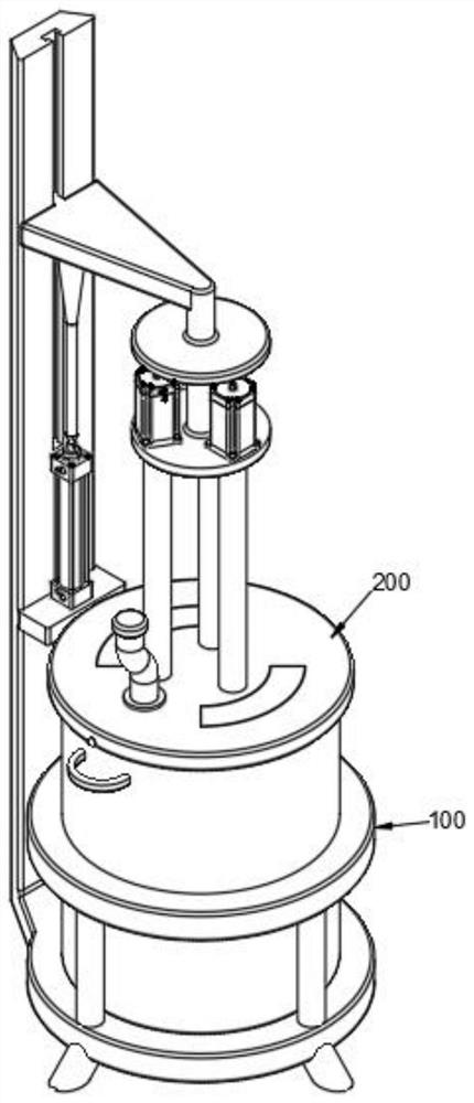 Anti-solidification storage device for sealant production based on multi-shaft stirring