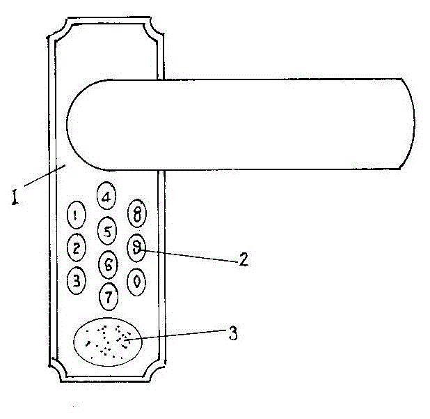 Coded door lock