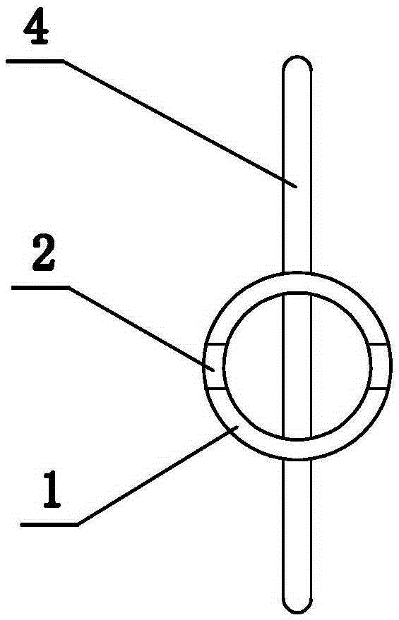 Fastener for valve core of butterfly valve