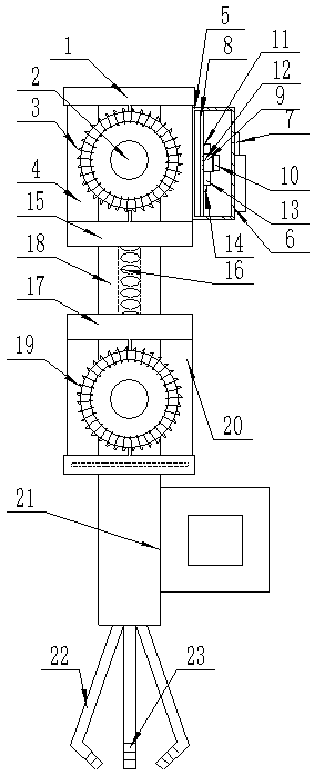 Totally-enclosed semiautomatic multi-coil rebar drawing stress mechanism