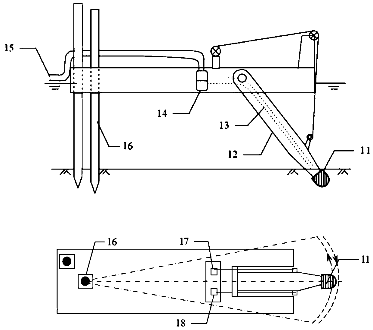 Optimal control method of stockyard effective volume based on initial state control of dredged mud