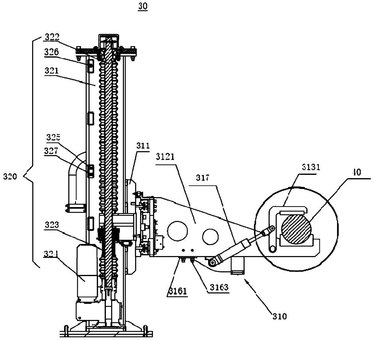 Wheel pair pre-assembling equipment and wheel pair pre-assembling system