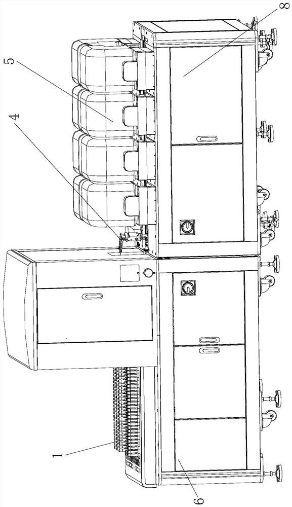 Shifting block mechanism and blood detection device using same