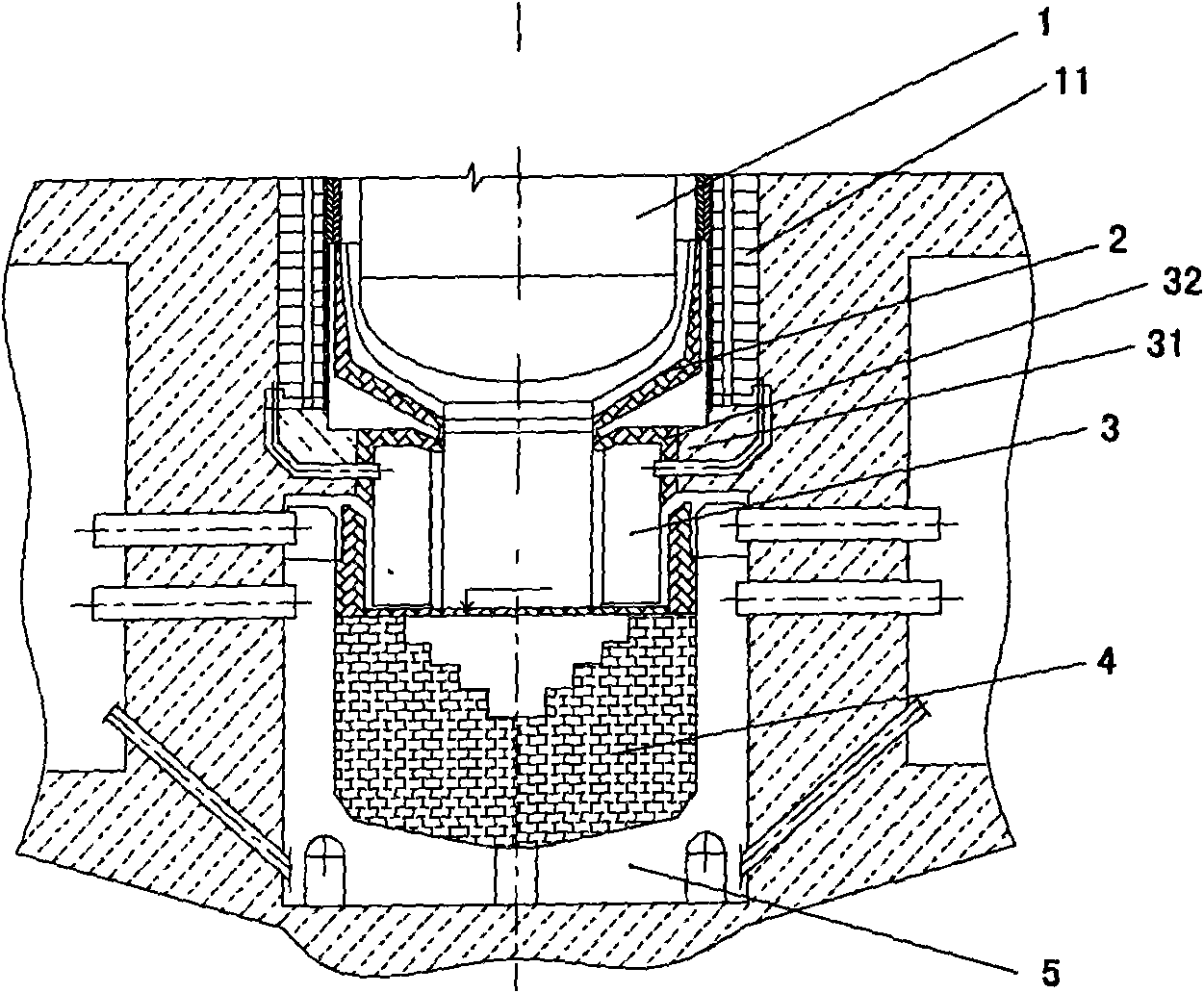 Method for installing reactor core catcher of nuclear power station