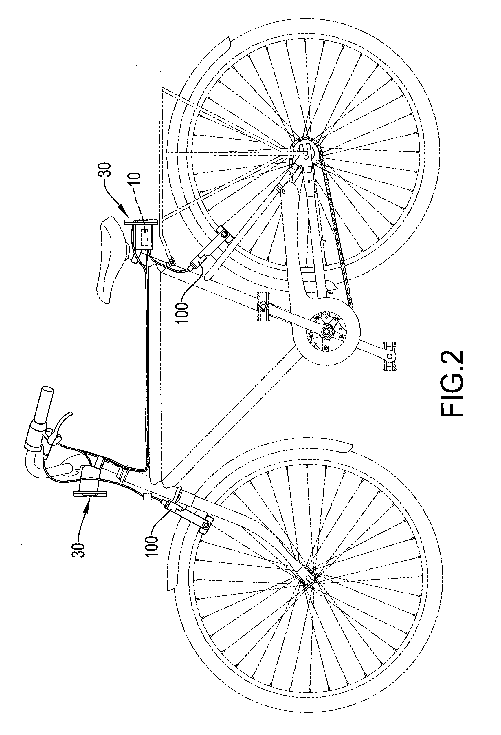 Bicycle alarm device