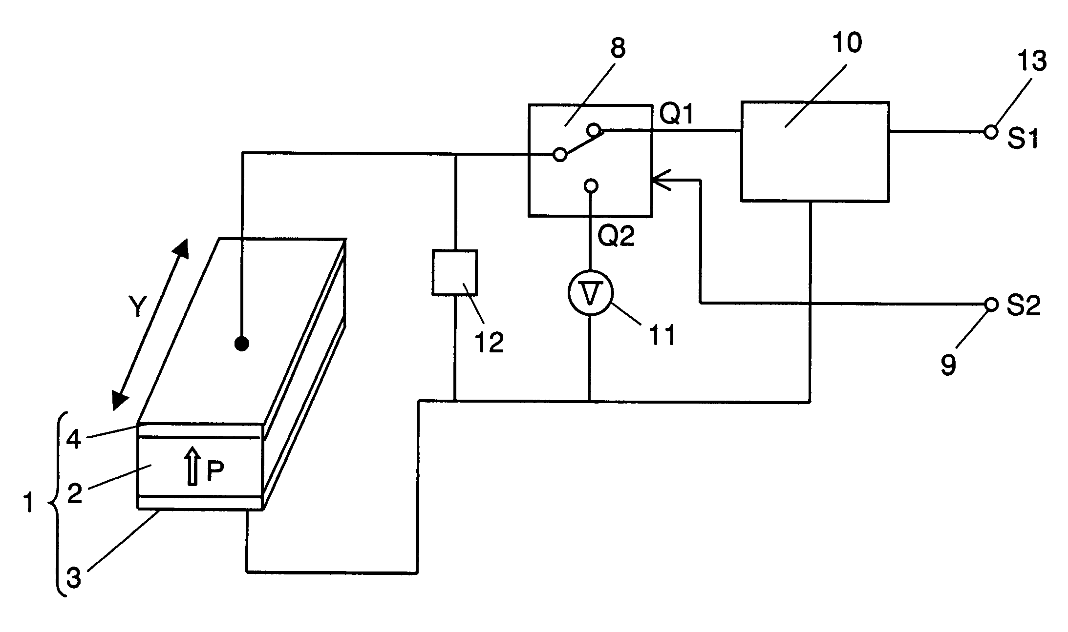 Driving method of piezoelectric actuator, piezoelectric actuator, and disk recording and reproducing apparatus using the same