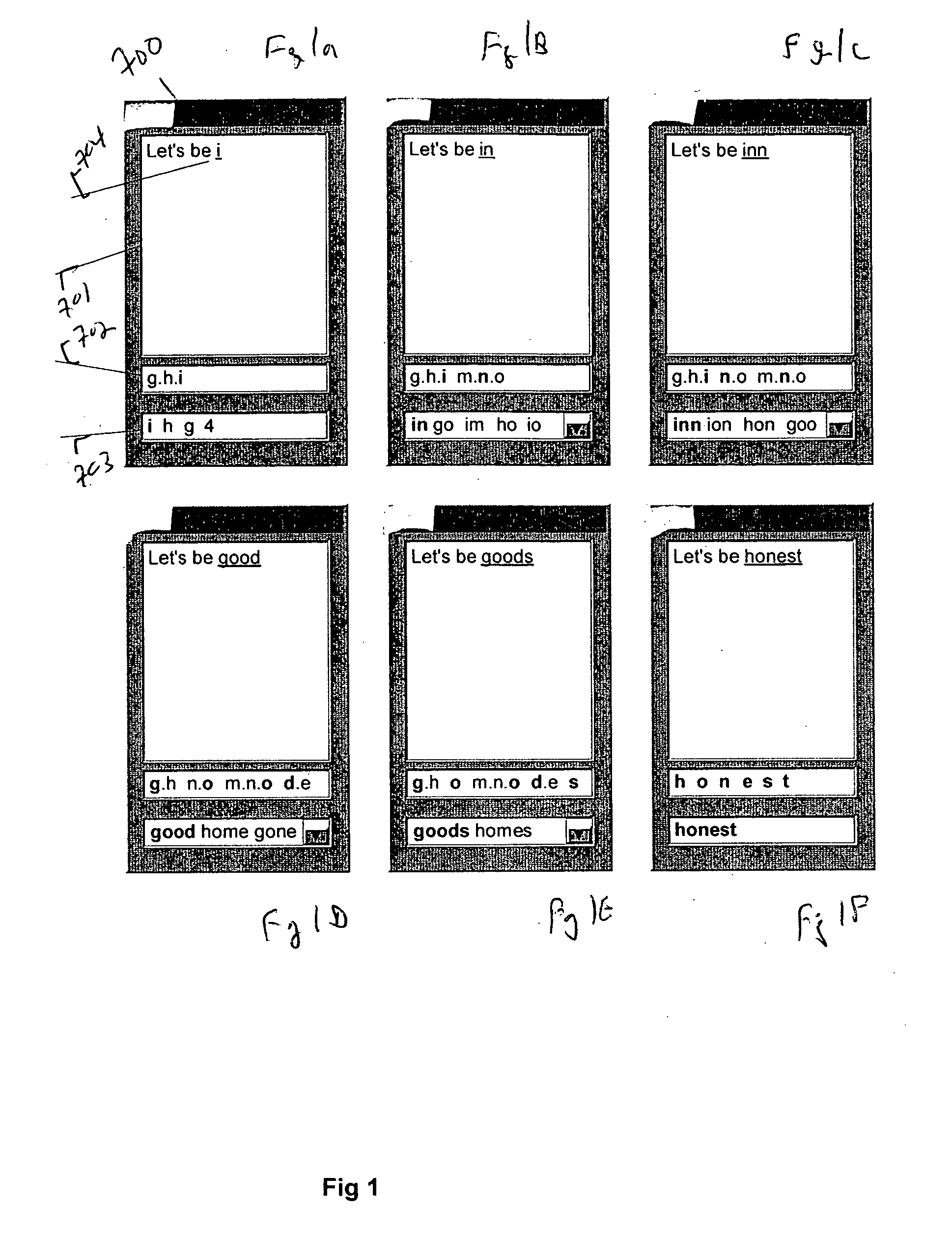 Apparatus and method for providing visual indication of character ambiguity during text entry
