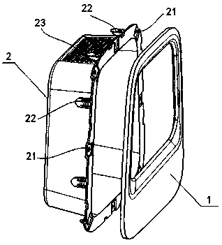 Automobile rear side wall ventilation structure