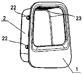 Automobile rear side wall ventilation structure