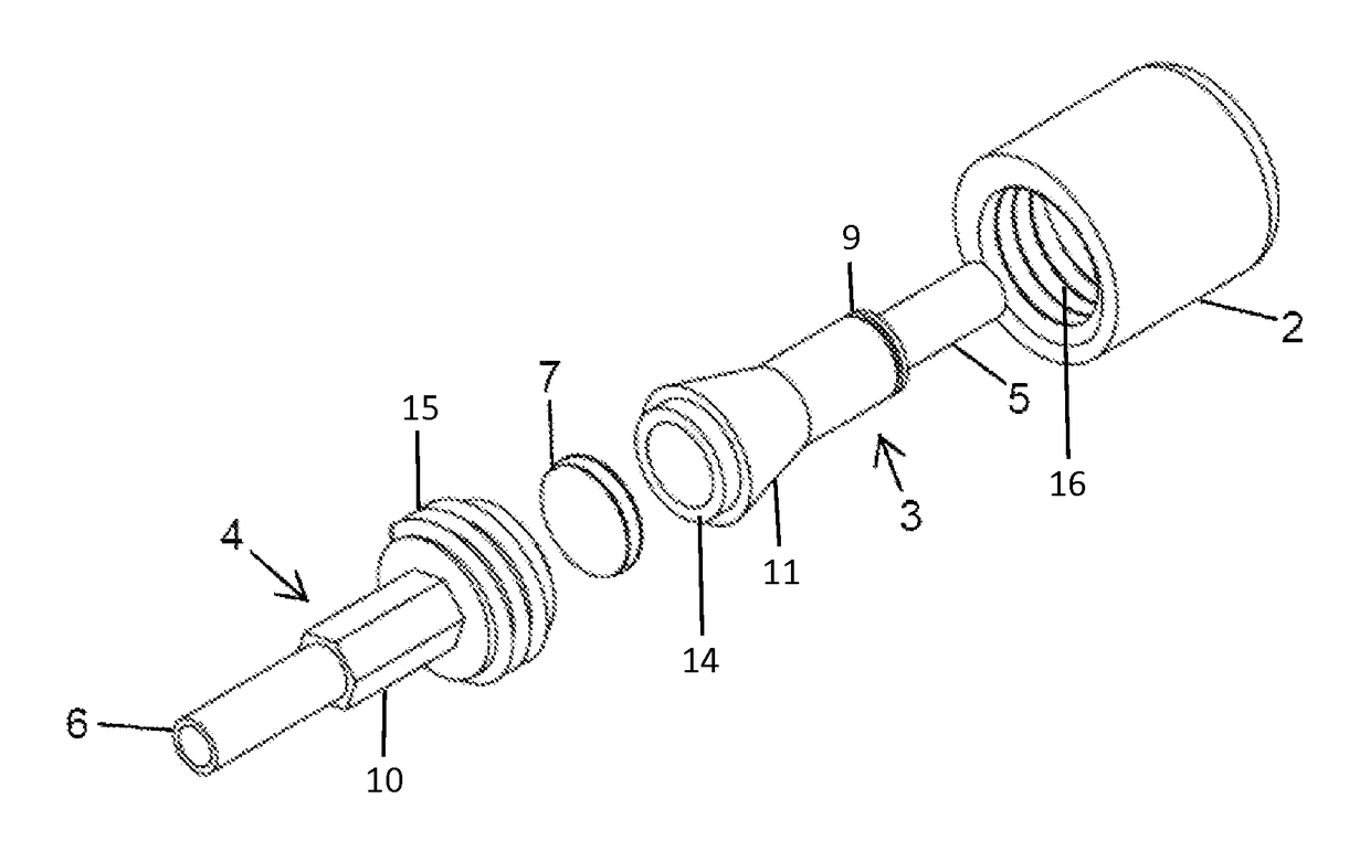 Liquid-free sample traps and analytical method for measuring trace level acidic and basic AMC