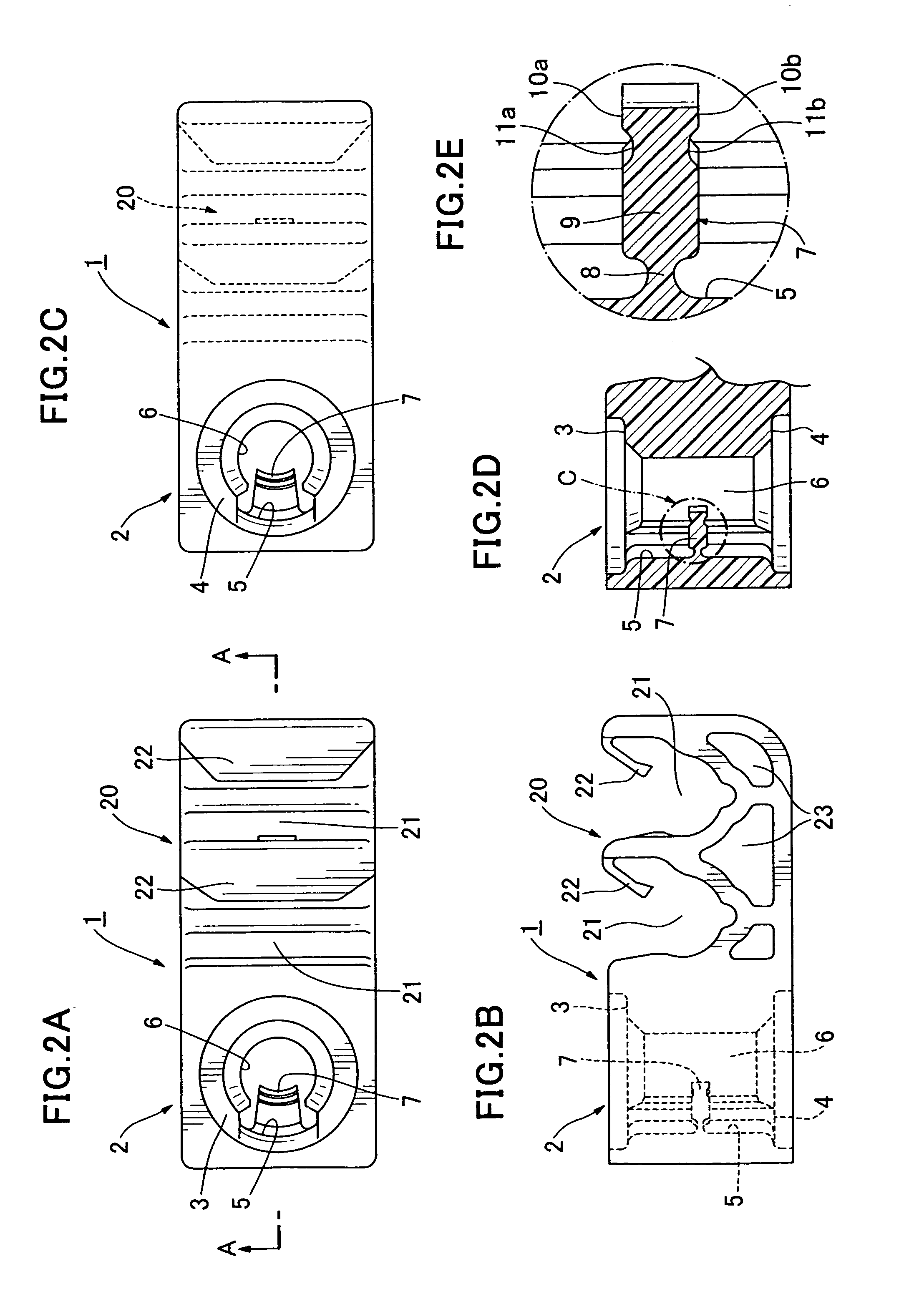 Device for mounting a component such as a pipe on a stud