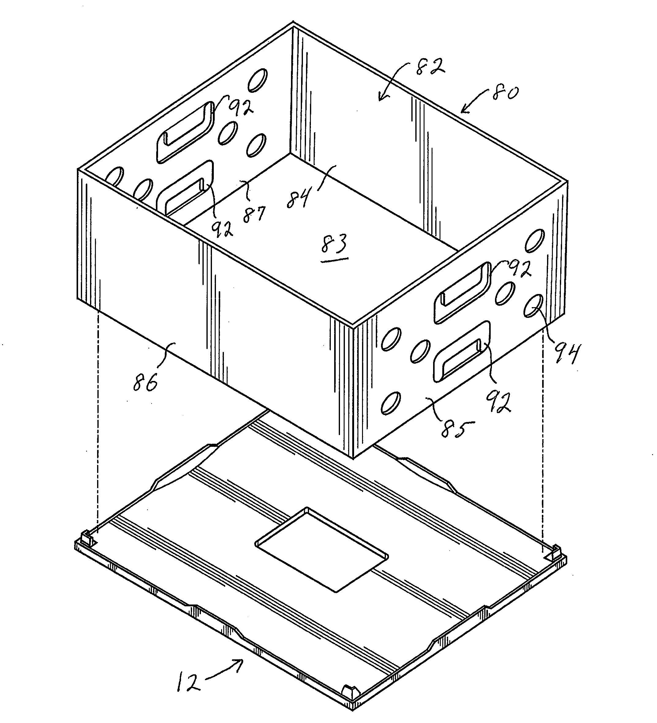 Reusable, Combined Multi-Part Product Shipping Box and Display Tray