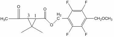 Compound containing acetyl pyrethroid, synthesis method and application thereof