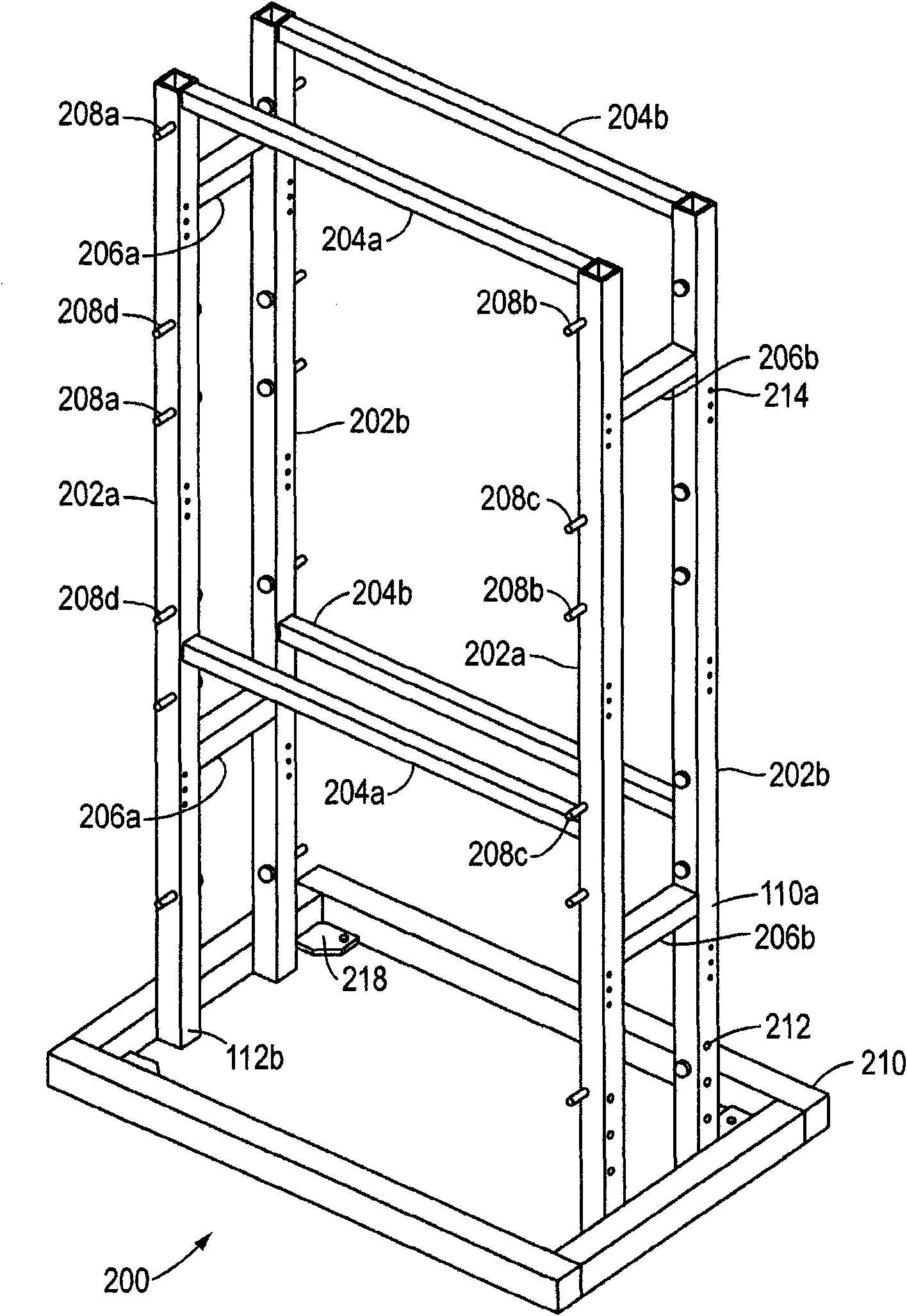 A rack system and a method for processing manufactured products
