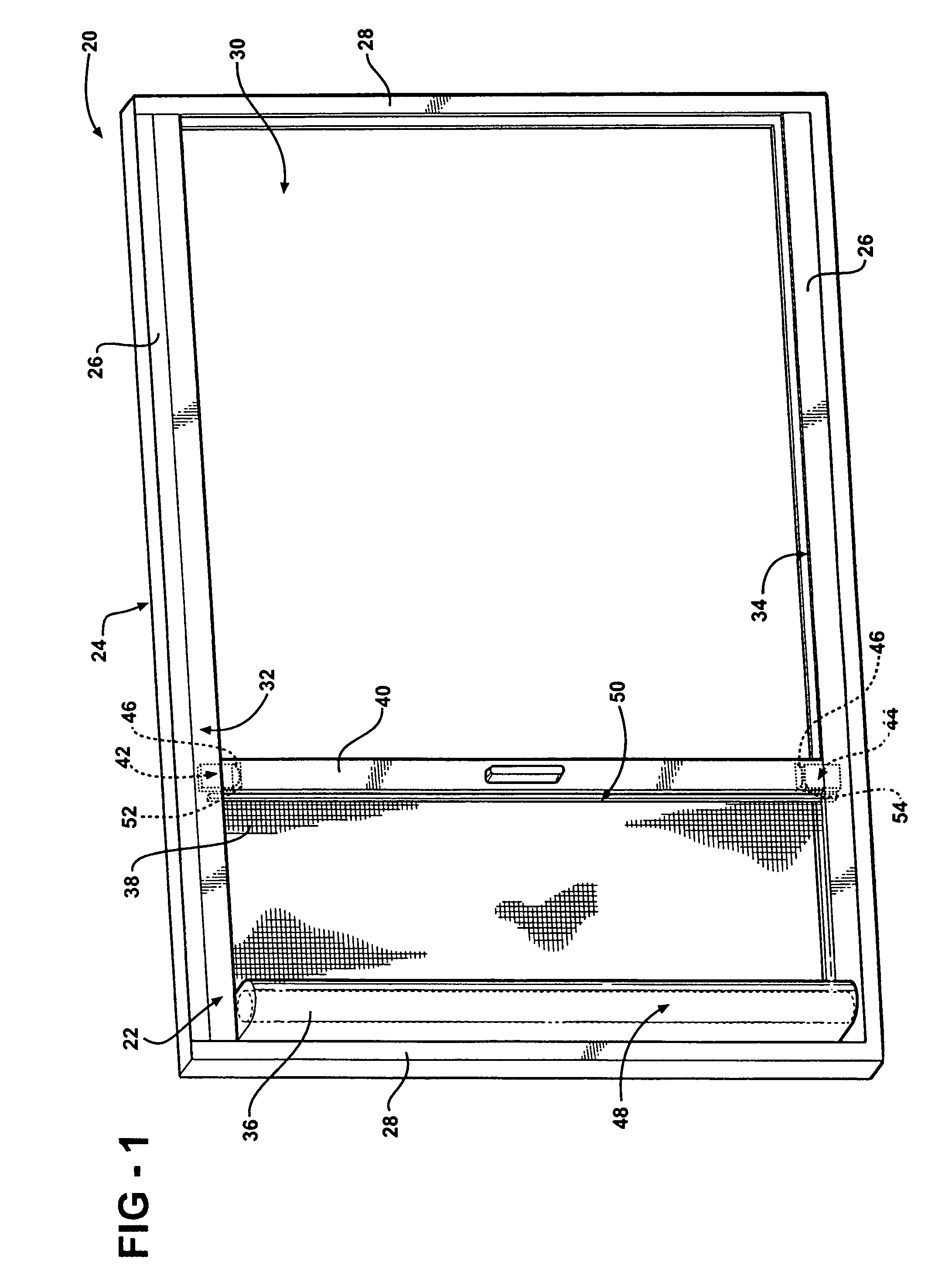 Retractable screen and frame assembly